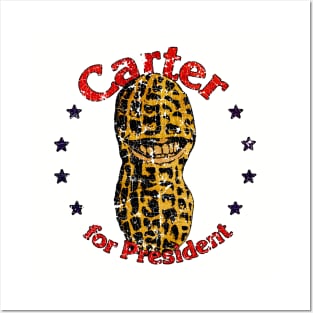 Carter For President Smiling Peanut 1976 Posters and Art